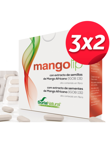 Pacote 3X2 Mangolip 28Comp. de Soria Natural