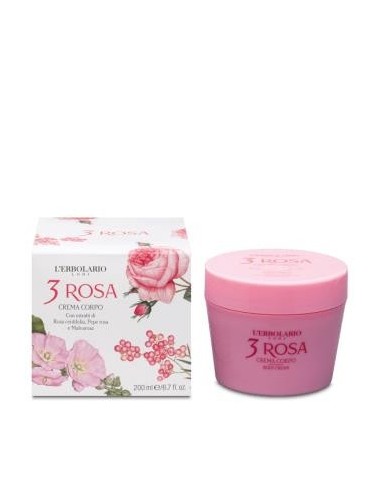 3 Rosas Crema Corporal 200 Mililitros L´Erbolario