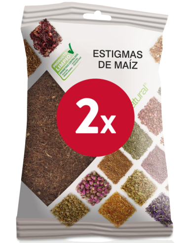 Pacote de 2 Sacos de Estigmas de Milho 35Gr. de Soria Natural