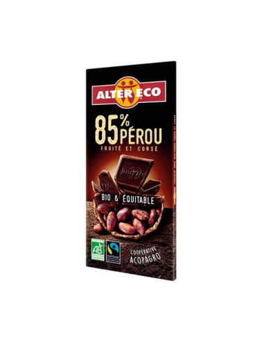 Chocolate Negro Peru 85% Bio, 100 G de Altereco
