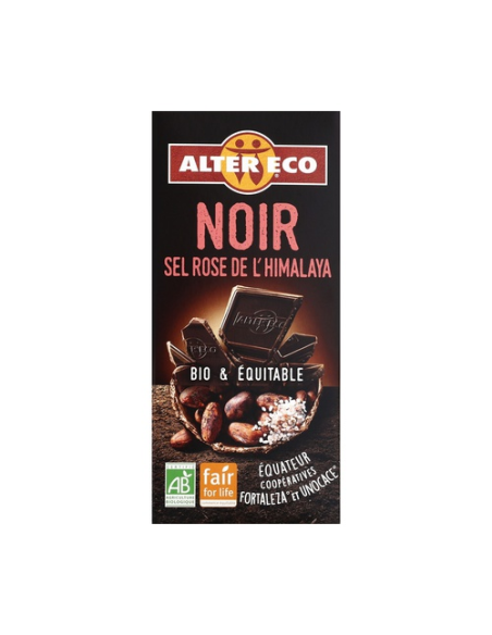 Chocolate Con Sal Rosa Del Himalaya Bio, 100 G de Altereco