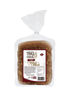 Pan De Molde 5 Cereales Y Semillas Int 400 Gramos Taho Cereal