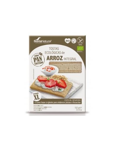 Tostas Arroz Integral 132Gr. Bio Sg Vegan de Soria Natural