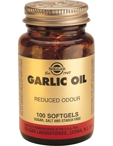 Perlas de Aceite de Ajo  100 cápsulas blandas  Solgar