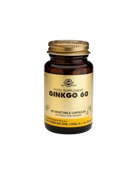 Ginkgo 60  60 cápsulas vegetales Solgar