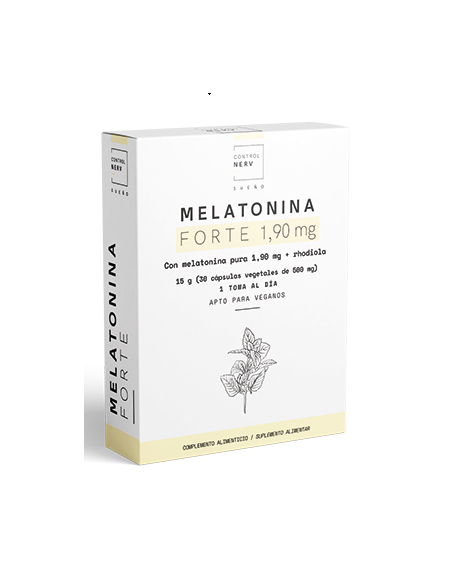 Melatonina Forte 1,90 Mg  30 Capsulas Vegetales de Herbora
