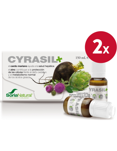 Pacote de 2 Frascos Cyrasil Plus 15 da Soria Natural