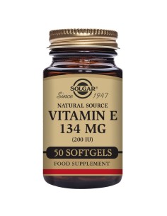 Vitamina E 200 UI  50 cápsulas blandas vegetales Solgar