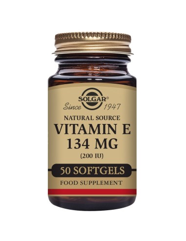 Vitamina E 200 UI  50 cápsulas blandas Solgar