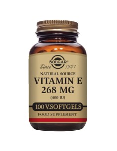 Vitamina E 400 UI  100 cápsulas blandas Solgar