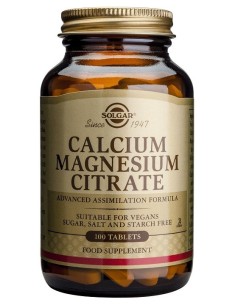 Calcio Magnesio Citrato  100 comprimidos Solgar