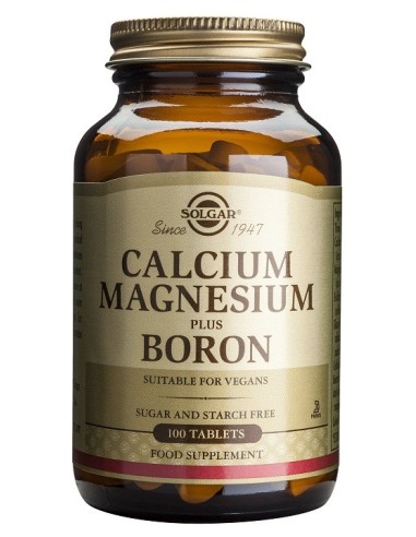 Calcio Magnesio con Boro  100 comprimidos Solgar
