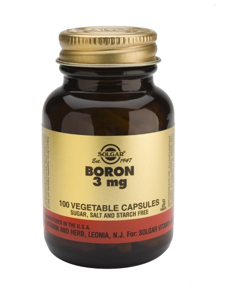 Boro 3 mg  100 cápsulas vegetales Solgar