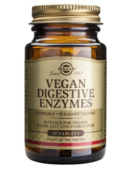 Vegan Enzimas Digestivas 50 Comp De Solgar