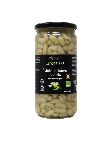 Alubia Blanca Cocida Extra Bio 660-450G Ecosana
