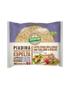 Piadina Trigo Espelta Lino Amapola Biocop 225 G