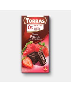 Chocolate Negro Con Fresa 75 Gr de Torras