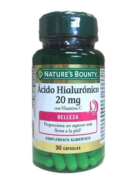 Acido Hialuronico 20Mg Con Vit. C 30Cap de Nature S Bounty