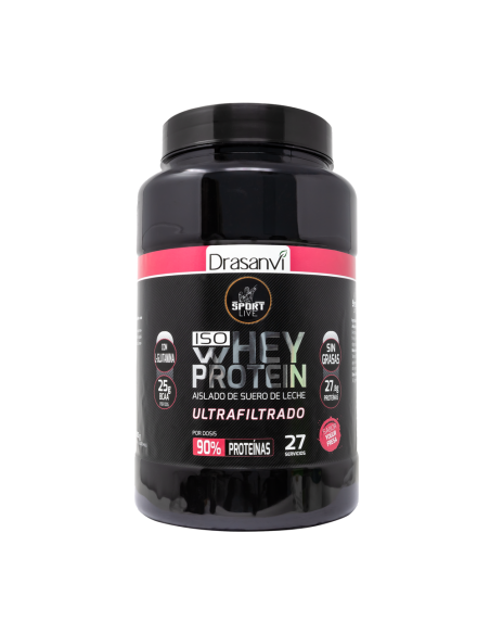 Whey Protein Aislado Yogur Fresa 800G Sport Live Drasanvi