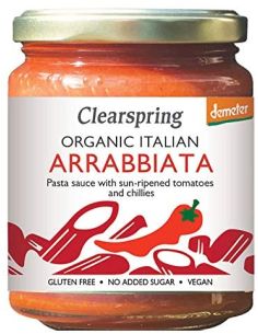 Salsa Arrabbiata Demeter Bio 300 g de Clearspring