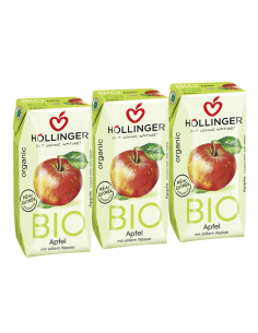 Minibrick Zumo De Manzana Bio 3 x 200 ml de Hollinger