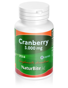 Cranberry Arandano Rojo 5000Miligramos 60 Comprimidos Naturbite
