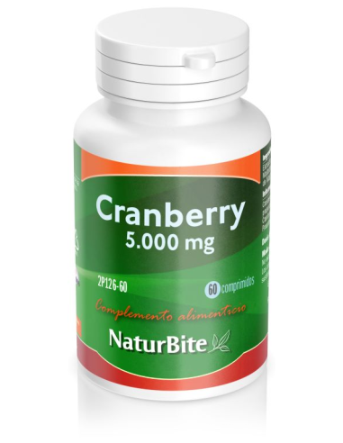 Cranberry 5000mg (Comp.Arándano Rojo), 60  de Naturbite