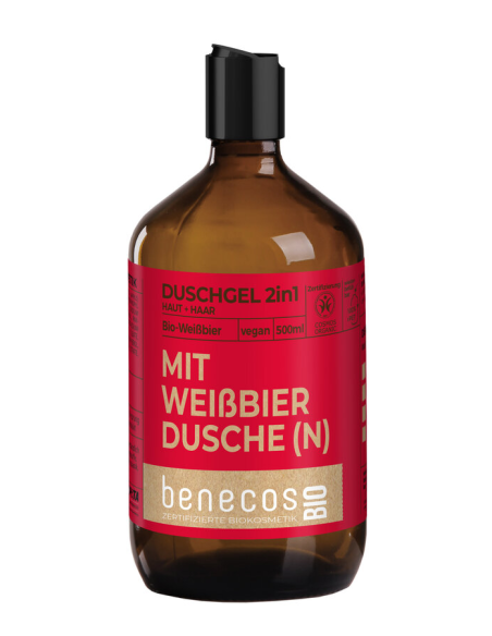 Gel De Baño 2En 1 Cerveza De Trigo 500M  Bio Vegan Benecos