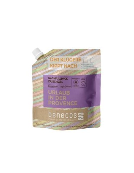 Gel De Baño Lavanda Recarga 500 Mililitros Bio Vegano Benecos