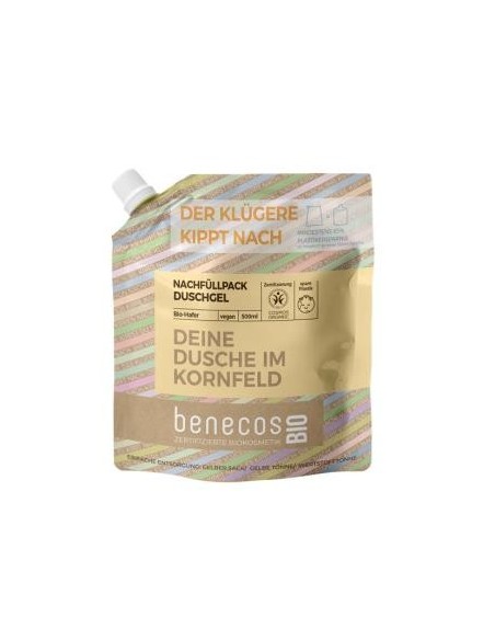 Gel De Baño Avena Recarga 500 Mililitros Bio Vegano Benecos