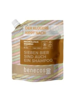 Champu Unisex Cerveza Recarga 500 Mililitros Bio Vegano Benecos