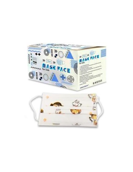 Mascarilla Higienica Infantil 3Capas Caja 50 Unidades Mascarillas