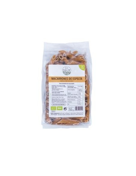 Macarrones De Espelta 250Gr. Bio Vegan de Eco Salim