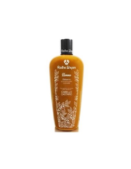 Balsamo Acondicionador Henna Color Castaño 400 Ml de Radhe Shyam