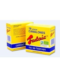 Canelones Fadaic Pasta 18 Placas 80 gramos Bio de Vegetalia