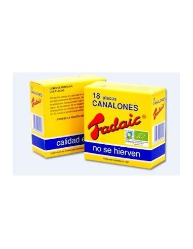 Canelones Fadaic Pasta 18 Placas 80Gr. Bio de Vegetalia