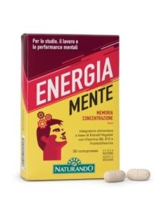 Energia Mente 30 Comprimidos Naturando