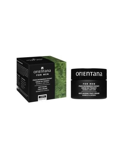 Crema Facial Antiedad Hombre Bambu Y Ginseng 50 Mililitros Orientana