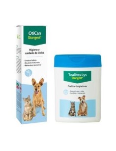 Otican+Toallitas Limpiador Oidos Perros Gatos 40Ud Stangest Vet