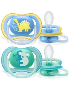 Chupete Ultra Air Deco +18Meses Niño 2Ud Scf349/11 Avent