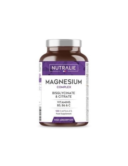 Magnesio Bisglicinato - Citrato Complex 120 Cápsulas  Nutralie