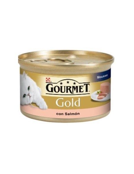Gourmet Gold Mousse Salmon Caja 24X85 Gramos Purina Vet
