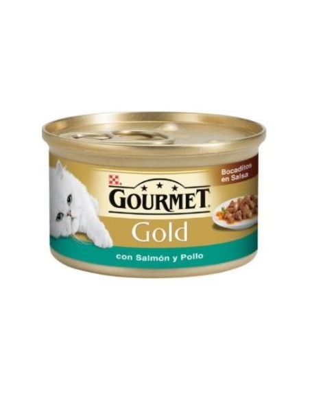 Gourmet Gold Bocadi En Salsa C/ Salmon-Pollo 85X24 Purina Vet