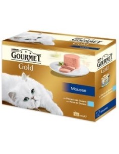 Gourmet Gold Mousse Pescado Oceano Caja 12X85 Gramos Purina Vet