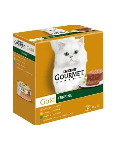Gourmet Gold Terrine Surtido Caja 8X85 Gramos Purina Vet