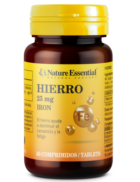 Hierro 25Mg 50 comprimidos de Nature Essential