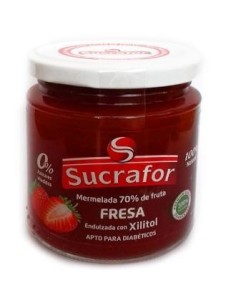 Mermelada De Fresa 70% Fruta 0% Azucar 260 gramos de Sucrafor