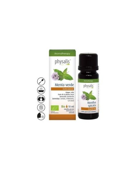 Menta Verde Aceite Esencial 10Ml. Bio de Physalis