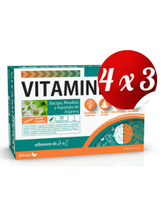 Pacote 4x3 unidades Cerebral Vitamineral 30X15Ml Ampolas D