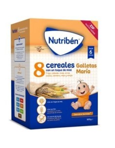 Nutriben 8 Cereales Miel Galletas Maria 600 Gramos Nutriben